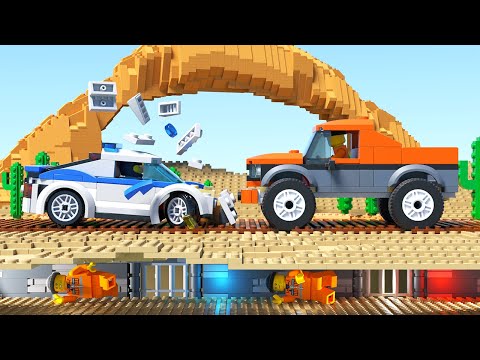 LEGO Prison Break in Desert - Secret Tunnel