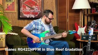 Video thumbnail for Tweed Hut Music tries out the Ibanez RG421HPFM! THIS FINISH IS FREAKING BEAUTIFUL! by Tweed Hut Music