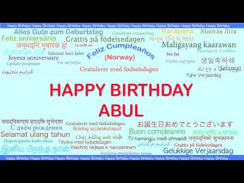 Abul   Languages Idiomas - Happy Birthday