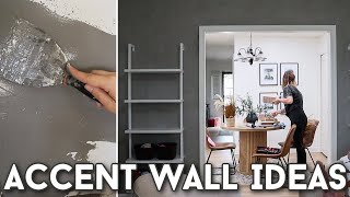 DIY ACCENT WALL IDEAS | VENETIAN PLASTER ACCENT WALL | STYLING A BLANK SPACE IN YOUR HOME