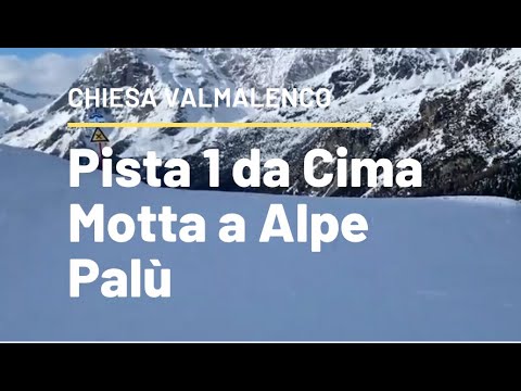Sciare Chiesa Valmalenco: pista numero 1 da Cima Motta all'Alpe Palù