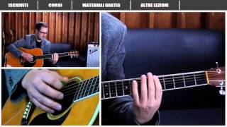 PINO DANIELE - COME SUONARE &quot;IO PER LEI&quot; - LEZIONE CHITARRA - TUTORIAL