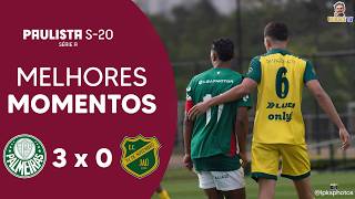 VITÓRIA TRANQUILA DAS CRIA DA ACADEMIA | PALMEIRAS 3 X 0 XV DE JAÚ | RODADA 12 | PAULISTA SUB 20