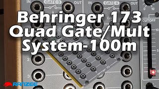 Video thumbnail for Behringer 173 Quad Gate Multiplier Eurorack System 100m clone by ranzee