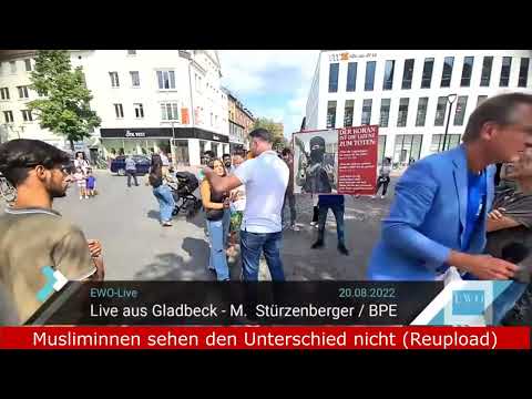 20.08.2022 Gladbeck - BPE-Kundgebung - Musliminnen sehen den Unterschied nicht (Reupload)