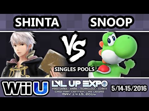 LVL Up Expo - Shinta (Robin) Vs. PWEUP | Snoop (Yoshi) SSB4 Pools LF - Smash Wii U - Smash 4