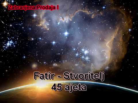 35. Fatir - Stvoritelj (Kur'an na Arapski sa prijevodom značenja na Bosanski)