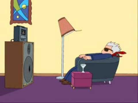 Family Guy nod to the 80s Maxell advert