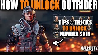 HOW TO UNLOCK OUTRIDER NUMBERS OUTFIT IN BLACK OPS 4 BLACKOUT | How to Unlock Characters COD