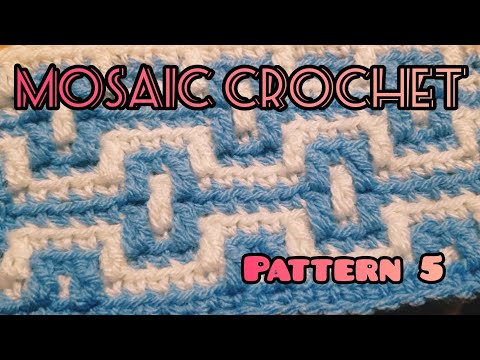 Mosaic Crochet Along Pattern 5 - Beginner Friendly Crochet - Full Length Free Tutorial