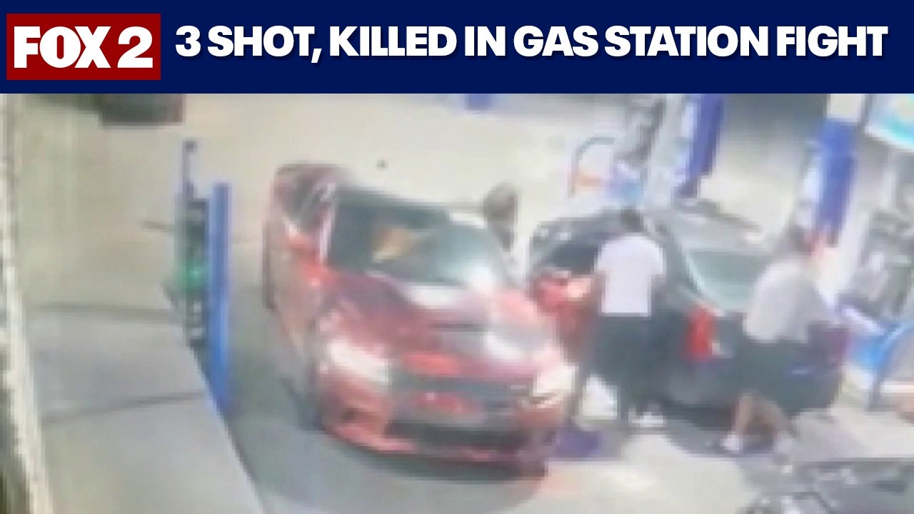 Three killed in shooting outside Detroit gas station following crash-related fight