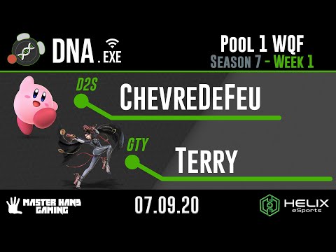 DNA.EXE S7:W1 - D2S | ChevreDeFeu (Kirby) Vs. GTY | Terry (Bayonetta) - Pool 1 WQF