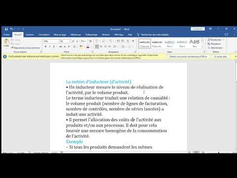 contrôle de gestion I CAE traitement des charges indirectes