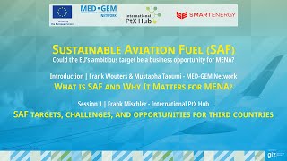 Sustainable Aviation Fuel (SAF) Part 1