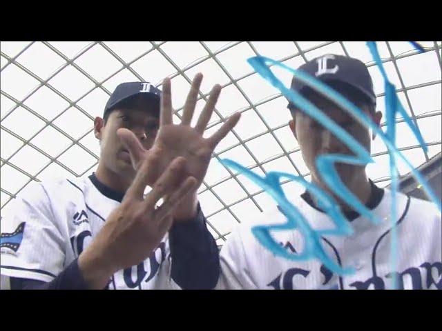 ライオンズ・秋山選手・外崎選手ヒーローインタビュー 2018/4/8 L-Bs