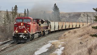 CP Heritage Unit and CN GEVO CP 9715 CP 7011 CN 29