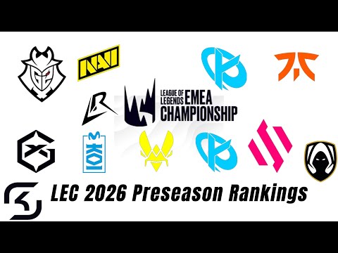 LEC Preseason Ranking 2026
