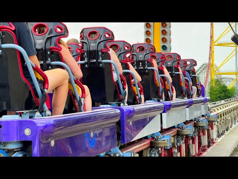 Top Thrill Dragster In It's Final Year of Operation - 2021 Off-Ride Footage (4K) - Non-Copyright