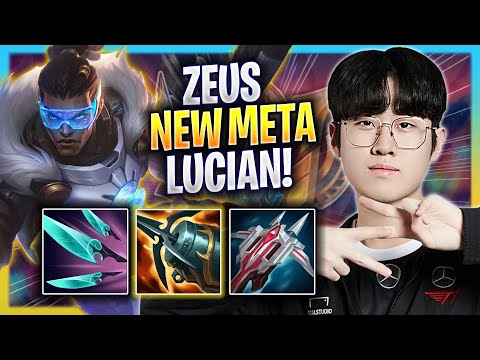 ZEUS CRAZY NEW META LUCIAN TOP! - T1 Zeus Plays Lucian TOP vs Akali! | Season 2023