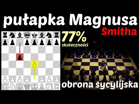 CHESS 317# Sicilian Defense, Magnus-Smith's Trap, Dragon Variation, chess openings (chess trap)