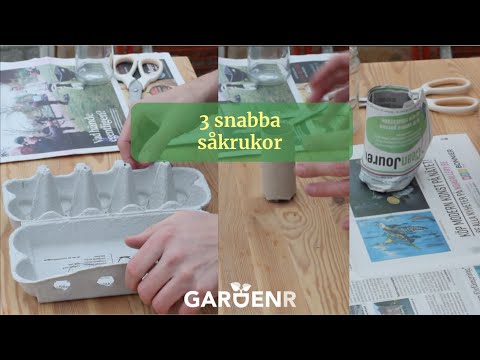 3 snabba såkrukor - Trädgårdshacks med GardenR
