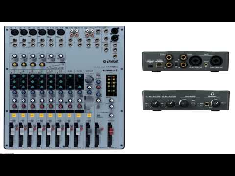 How to Hook up a Mixing Board with your Computer