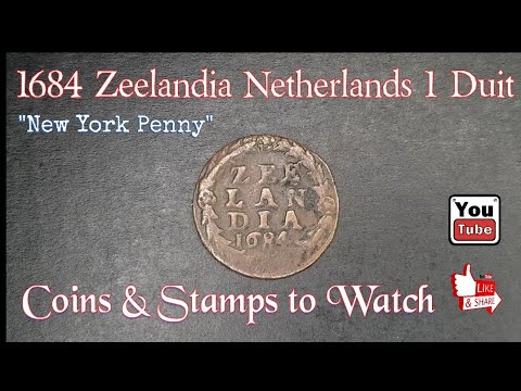 NETHERLANDS IN NEW YORK... ZEELANDIA 1684 1 DUIT #coinsworthmoney  #rare #money #coin #collecting