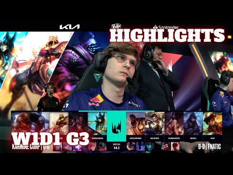 KC vs FNC - Highlights | Week 1 Day 1 LEC Winter 2024 | Karmine Corp vs Fnatic W1D1