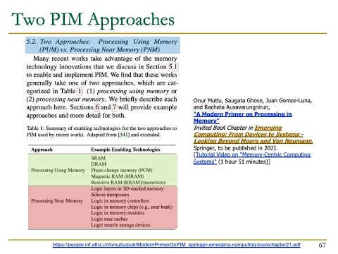 PIM Course: Lecture 1: Data-Centric Architectures: Improving Performance & Energy - Fall 2022