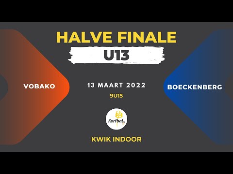 LIVESTREAM | Halve finale U13 : Vobako - Boeckenberg