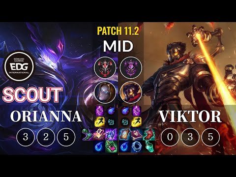 EDG Scout Orianna vs Viktor Mid - KR Patch 11.2