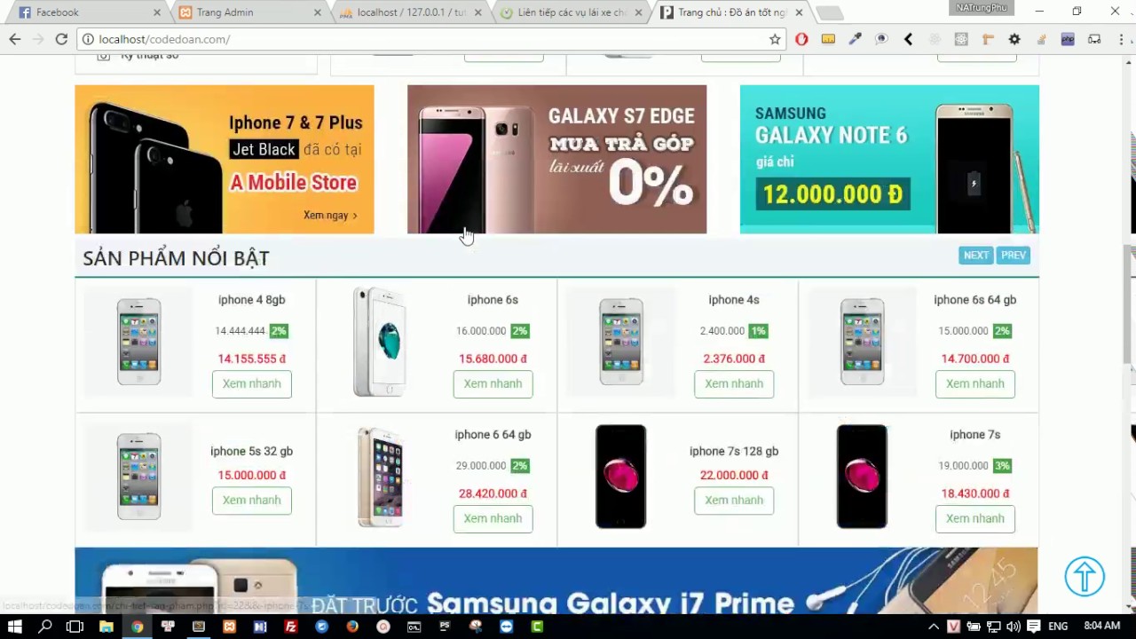 Bài 4 :  Xây dựng website bán hàng  . Thêm mới danh mục