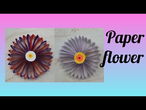 Paper flower 🌼 Dhakshinya's Art and Craft