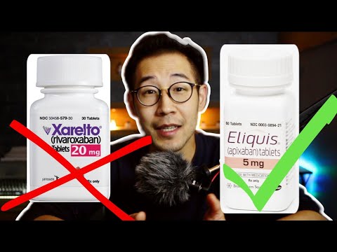 Apixaban (Eliquis) ist bei nicht-valvulärem Vorhofflimmern besser als Rivaroxaban (Xarelto).