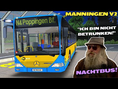 OMSI 2 [60 FPS] - WILDER Nachtbus 🌛🚌 in MANNINGEN V2! - Let's Play Omsi 2 [#858]