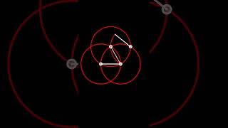 How to construct a hexagon from a given side.  #maths #animation