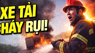 Video xe tải cháy rụi trên cao tốc Cam Lâm - Vĩnh Hảo - Công An TP.HCM