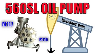 560SL – pompa oleju M116/M117 V8: demontaż, kontrola i przygotowanie