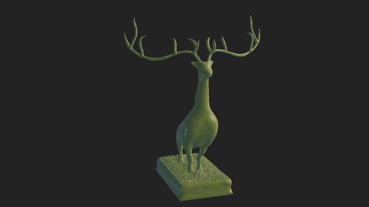 Stylish Deer 3D Print Model