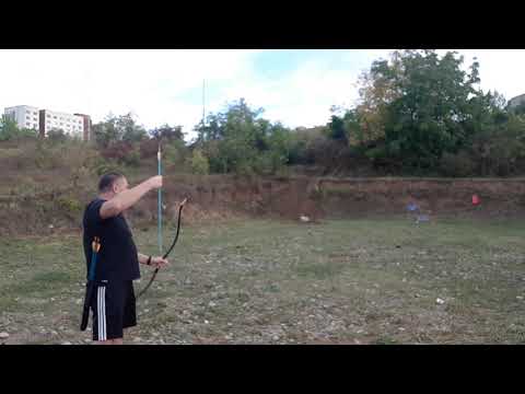 Training Shots 30 Yards: KTB NOMAD HORSEBOW 55#–53" by FREDDIE ARCHERY (beginner ) 한국 말 활 55 파운드
