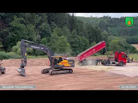 NACH DER FLUT: Bauarbeiten an den Eisenbahnbrücken in St. Thomas (Eifelstrecke) - 2022 Kw. 35