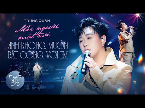 Mashup MỖI NGƯỜI MỘT NƠI - ANH KHÔNG MUỐN BẤT CÔNG VỚI EM | Trung Quân live cover at Mây Lang Thang