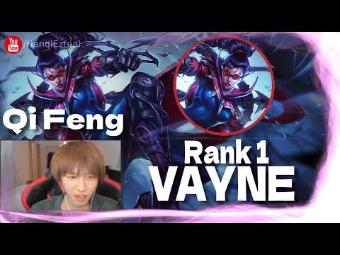 🔻 Qi Feng Vayne vs  Fiora PENTAKILL RUNES - Rank 1 Vayne Guide Qi Feng 1v9 Stream
