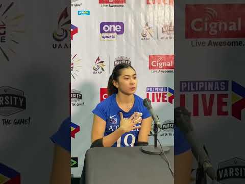 Ateneo skipper and graduating libero Roma Mae Doromal on playing her final year with Blue Eagles