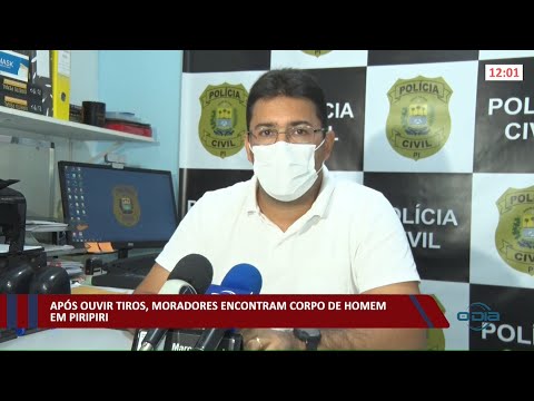 Moradores de Piripiri encontram corpo de homem após ouvirem tiros 04 01 2022