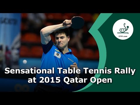 Sensational Table Tennis Rally at 2015 Qatar Open