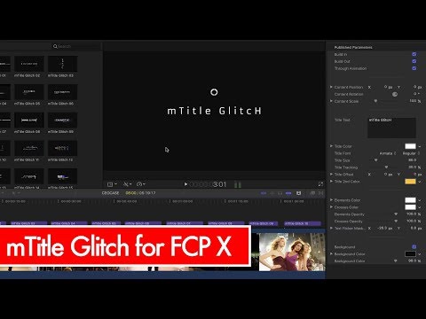 mTitle Glitch (demo) from MotionVFX for Final Cut Pro X