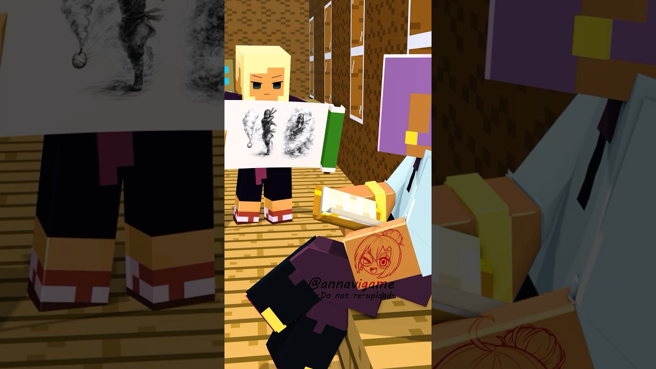 He Thought TNT Was a Smoke Bomb💣 忍法!煙玉（TNT）#マイクラ #minecraftanimation ＃マイクラアニメ