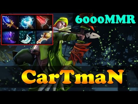 Dota 2 - CarTmaN 6000 MMR Plays Windranger Vol 2 - Ranked Match Gameplay!