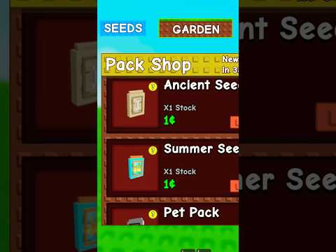 How To Enter The Seed Pack Shop In Grow A Garden #roblox #robloxshorts #growagarden